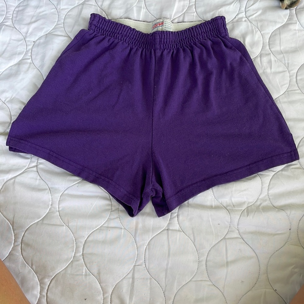 Purple soffe shorts